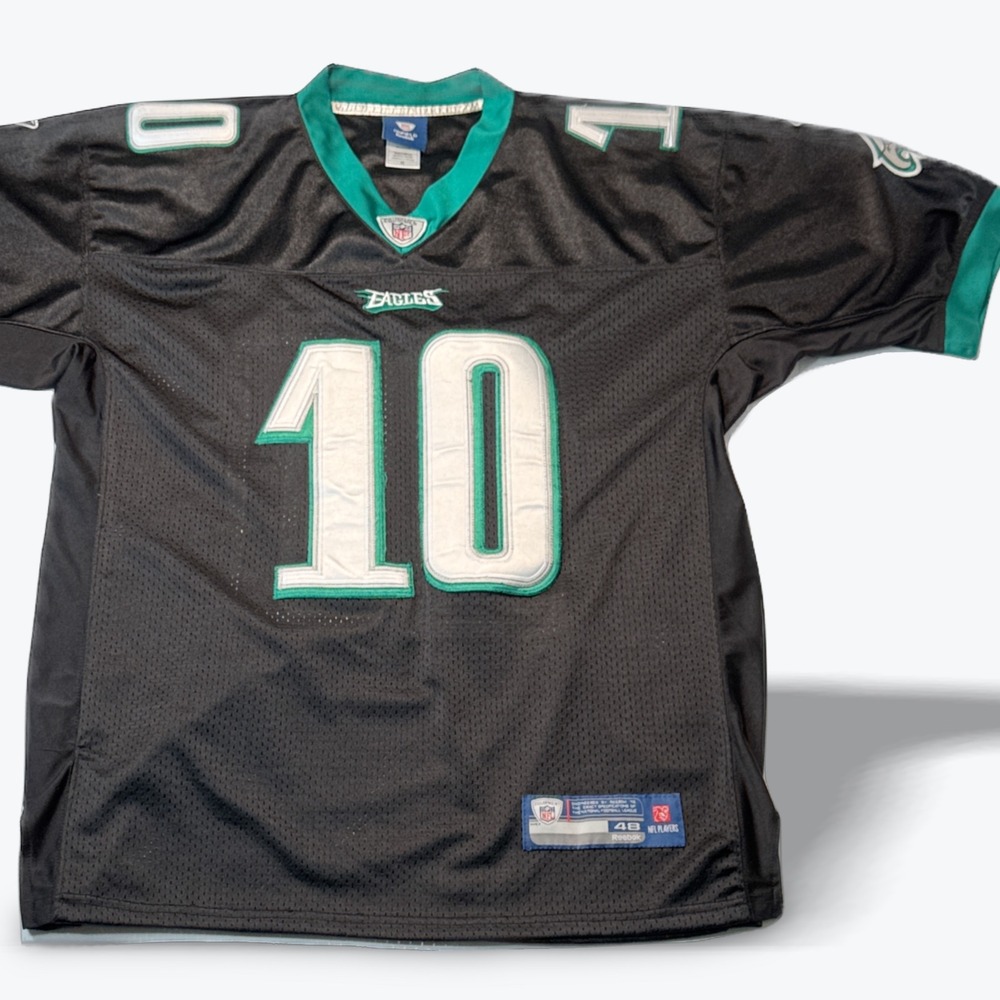 Reebok NFL Jersey Philadelphia Eagles DeSean Jackson 10 Mens 48 Black Stitched